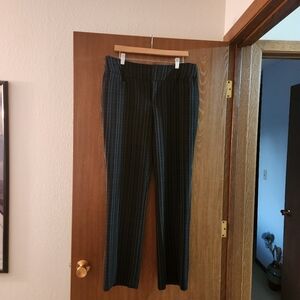 Women's Black Striped Pants